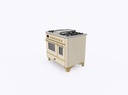 ILVE_UMD10FDNS3AWG_Majestic_II_40"_Dual_Fuel_Range_Right_Angle