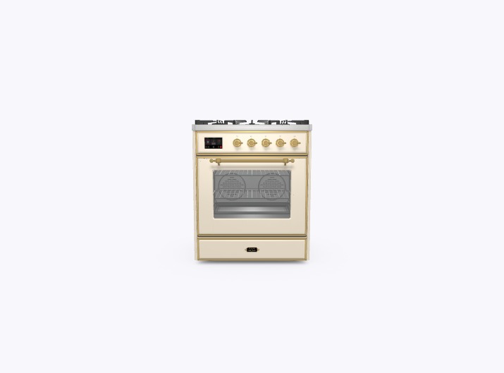 ILVE_UM30DNE3AWG_Majestic_II_30_Dual_Fuel_Range_Front_View