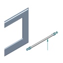 ILVE Parts EA4270009000008 Majestic/Nostalgie II Chrome Handle for UOV 60 and UOV 76 Ovens (A/116/26/08)
