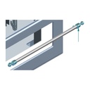 ILVE Parts EA4270003000018 Majestic/Nostalgie II Burnished Handle for UOV 80 E3 Ovens