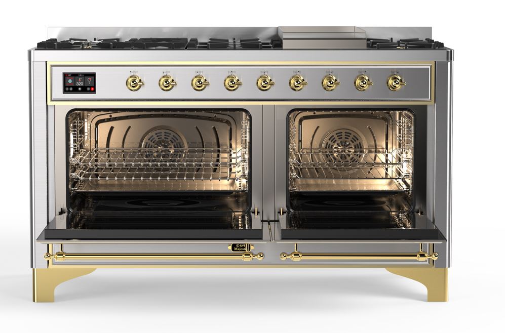 ILVE_UM15FDQNS3SSG_Majestic_II_60_Dual_Fuel_Range_Front_View