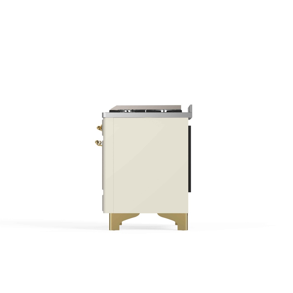 ILVE_UM12FDNS3AWG_Majestic_II_48"_Dual_Fuel_Range_Right_Angle