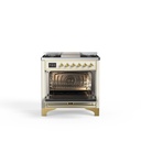 ILVE_UM09FDNS3AWG_Majestic_II_36_Dual_Fuel_Range_Front_View
