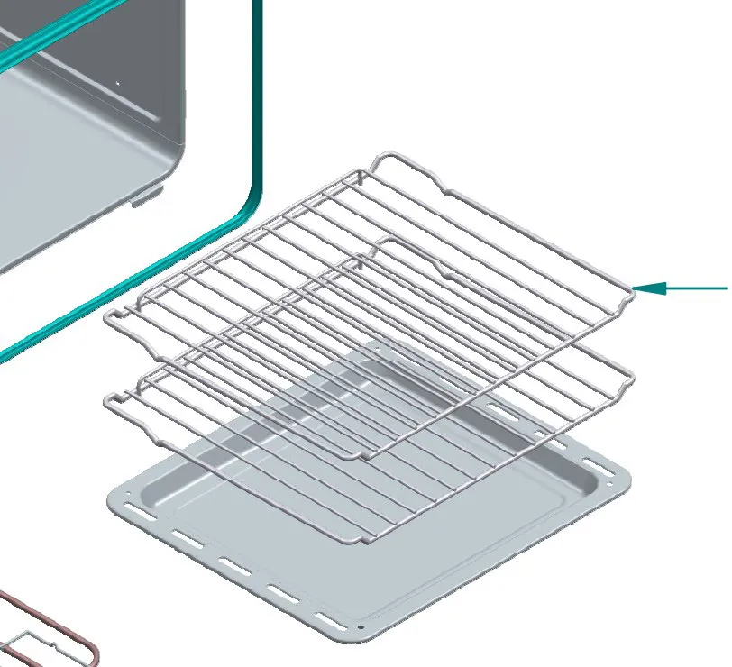 ILVE Parts EA2631006000000 Oven Grid Rack for UOV 60 Ovens 