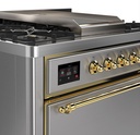 ILVE UM09F Majestic II 36 inch Dual Fuel Range with 6 Burners, Griddle