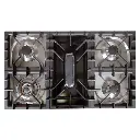 ILVE UPW90FDM Professional Plus I 36 inch Dual Fuel Range with 5 Sealed Burners, Griddle, Rotisserie