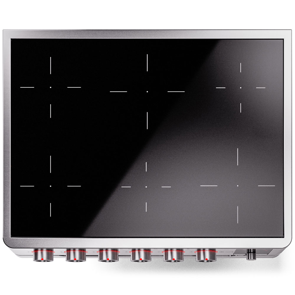 ILVE_UPMI09S3SS_Panoramagic_36"_Induction_Range_top_view