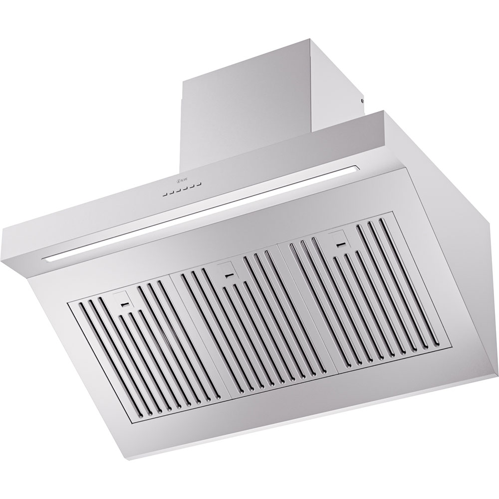 ILVE_UAGQ36SS_Professional_Plus_II_Range_Hood_Angled_View
