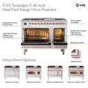 ILVE UN48F Nostalgie II Noblesse 48 inch Dual Fuel Range 
