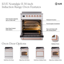 ILVE UPI304NMP Nostalgie II 30 inch Induction Range with 4 Elements