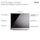 ILVE UPI304NMP Nostalgie II 30 inch Induction Range with 4 Elements