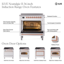ILVE UPI366NMP Nostalgie II 36 inch Induction Range with 6 Elements