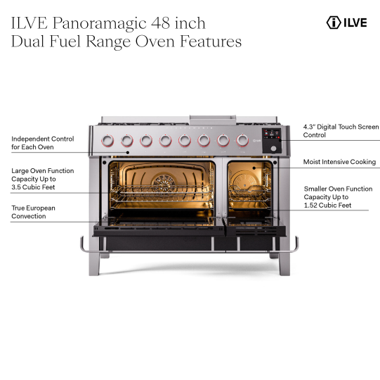 ILVE UPM12FDS3 Panoramagic oven features