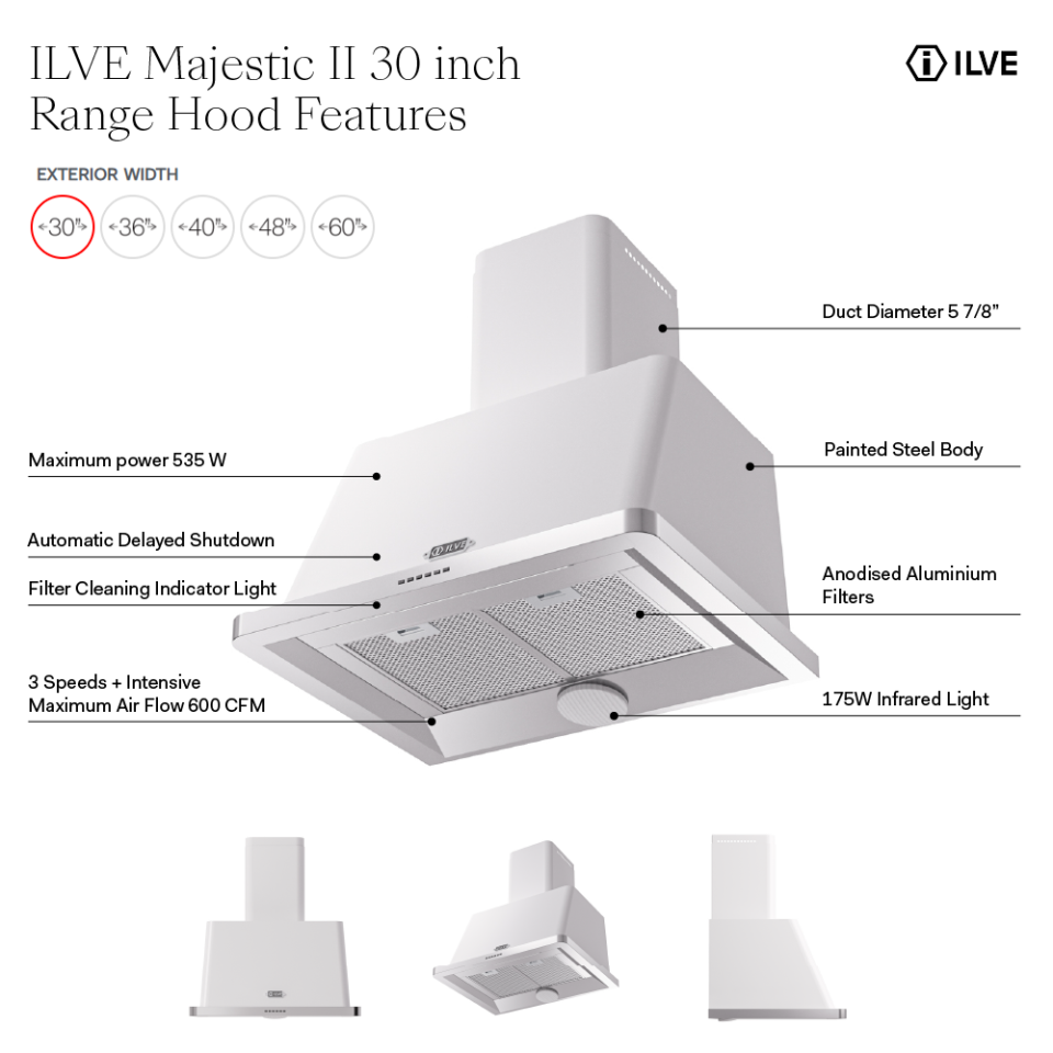 UAM76SS - Hood Features