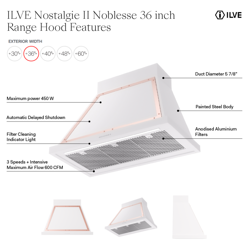UANB36AWG - Hood Features