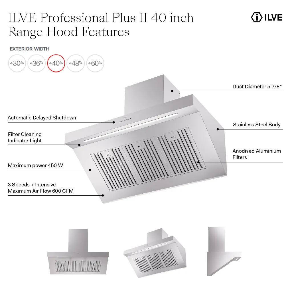 ILVE UAGQ40SS infographic