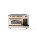 ILVE_UN48FSNMPAWG_Nostalgie_II_48"_Dual_Fuel_Range_side_oven_door_opened