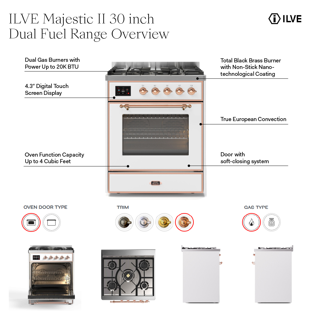 ILVE Majestic 30 inch Range Overview