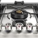 ILVE UHCPMT125SS front view close up on dual burner and knobs