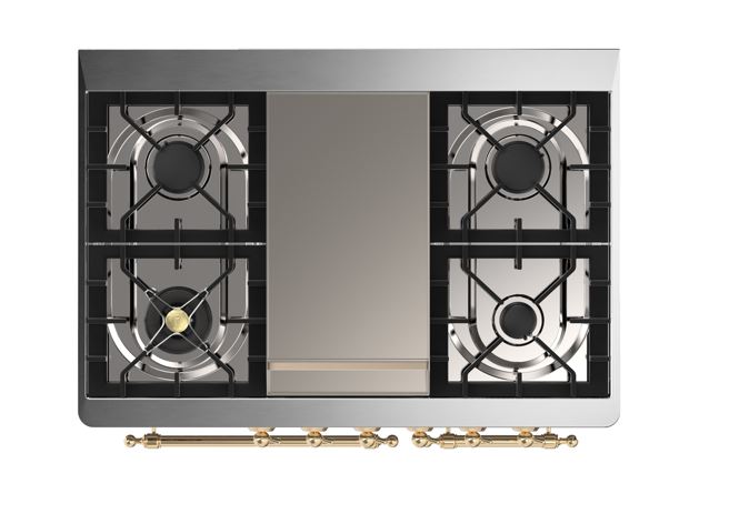 ILVE UMD10F Majestic II 40 inch Dual Fuel Range with 6 Burners, Griddle