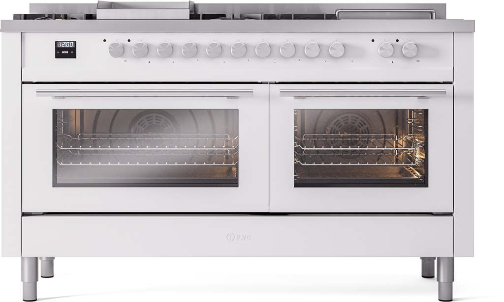 ILVE UP60FSQMPSS Professional Plus II 60" Dual Fuel Range, front view