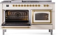 ILVE_UN60FSNMPAWG_Nostalgie_II_60"_Dual_Fuel_Range_main_oven_door_opened