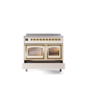 ILVE_UNDI406NMPAWG_Nostalgie_II_60"_Dual_Fuel_Range_drawer_opened