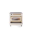 ILVE_UNI366NMPAWG_Nostalgie_II_36"_Induction_Range_drawer_opened