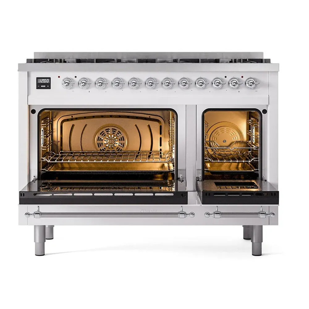 ILVE UP488NMPWHC oven doors opened