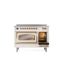 ILVE_UNI486NMPAWG_Nostalgie_II_48"_Induction_Range_side_oven_door_opened