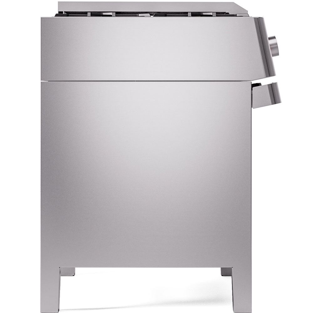 ILVE UPM09FDS3 Panoramagic 36" Dual Fuel Range ILVE_UPM09FDS3SS_Panoramagic_Dual_Fuel_Range_Left_Angle