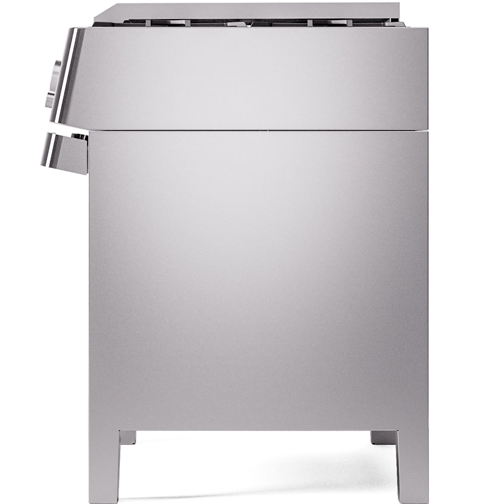 ILVE UPM09FDS3 Panoramagic 36" Dual Fuel Range ILVE_UPM09FDS3SS_Panoramagic_Dual_Fuel_Range_Right_Angle