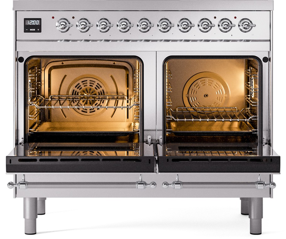 ILVE UPD406NMPSSC oven doors opened