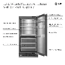 ILVE URFC36SNW 36 inch Refrigerator Column with 20.1 cu. ft. Capacity, Internal Water Dispenser, Reversible Door