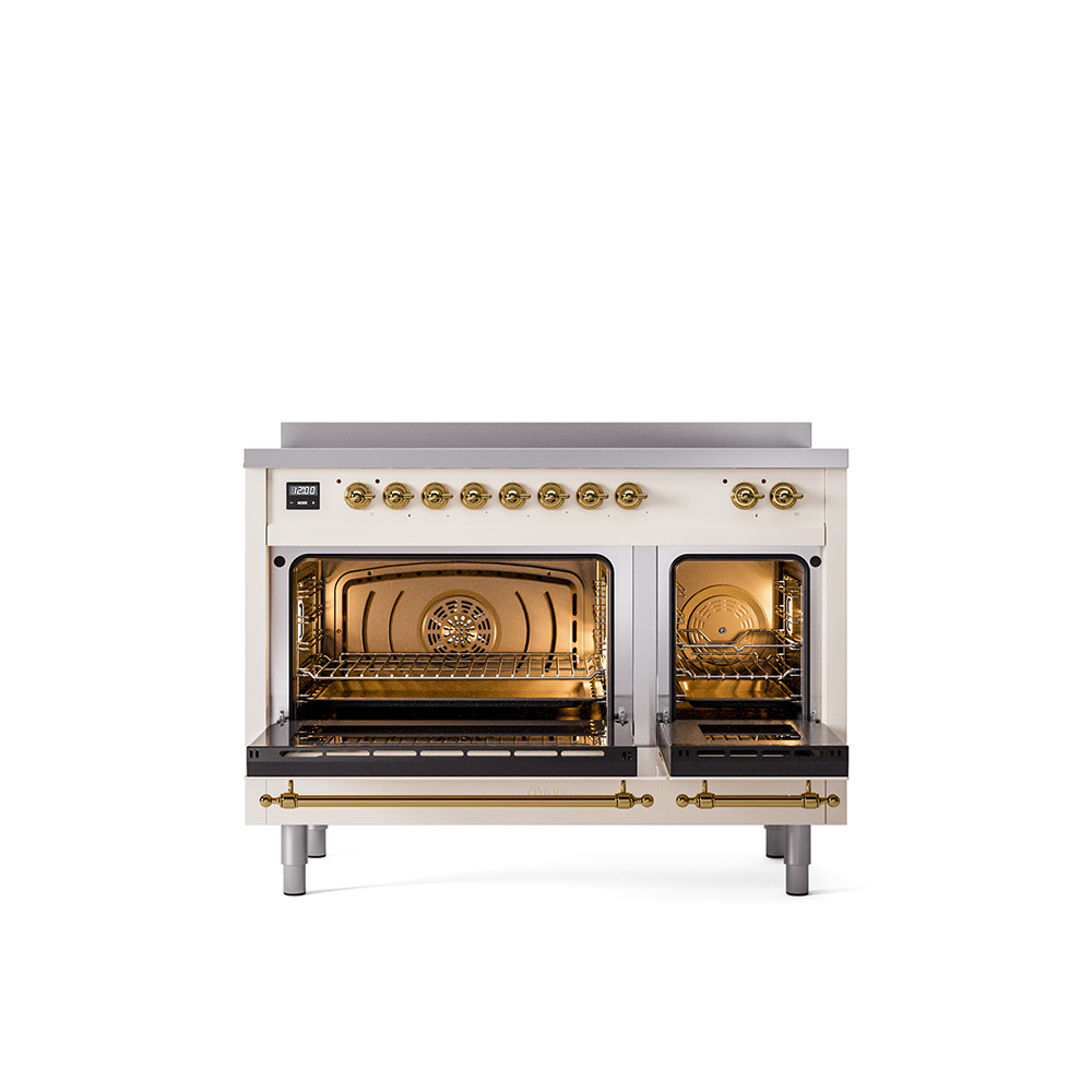 ILVE_UPI486NMPAWG_Nostalgie_II_30"_Dual_Fuel_Range_oven_door_opened
