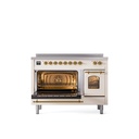 ILVE_UPI486NMPAWG_Nostalgie_II_30"_Dual_Fuel_Range_main_oven_door_opened