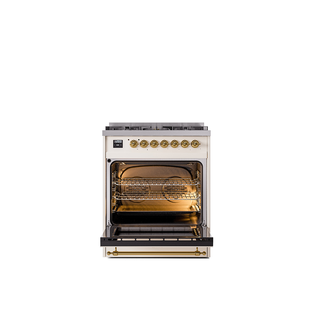 ILVE_UP30NMPAWG_Nostalgie_II_30"_Dual_Fuel_Range_door_opened