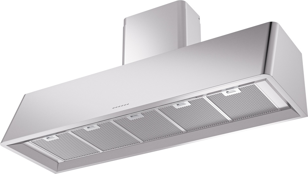 ILVE UAG60SS Nostalgie 60" Range Hood, bottom angled view