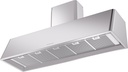 ILVE UAG60SS Nostalgie 60" Range Hood, bottom angled view