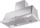 ILVE UAM120SS Majestic 48" Range Hood, bottom angled view