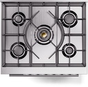 ILVE UP30WMPBG Professional Plus II 30" Dual Fuel Range, top view