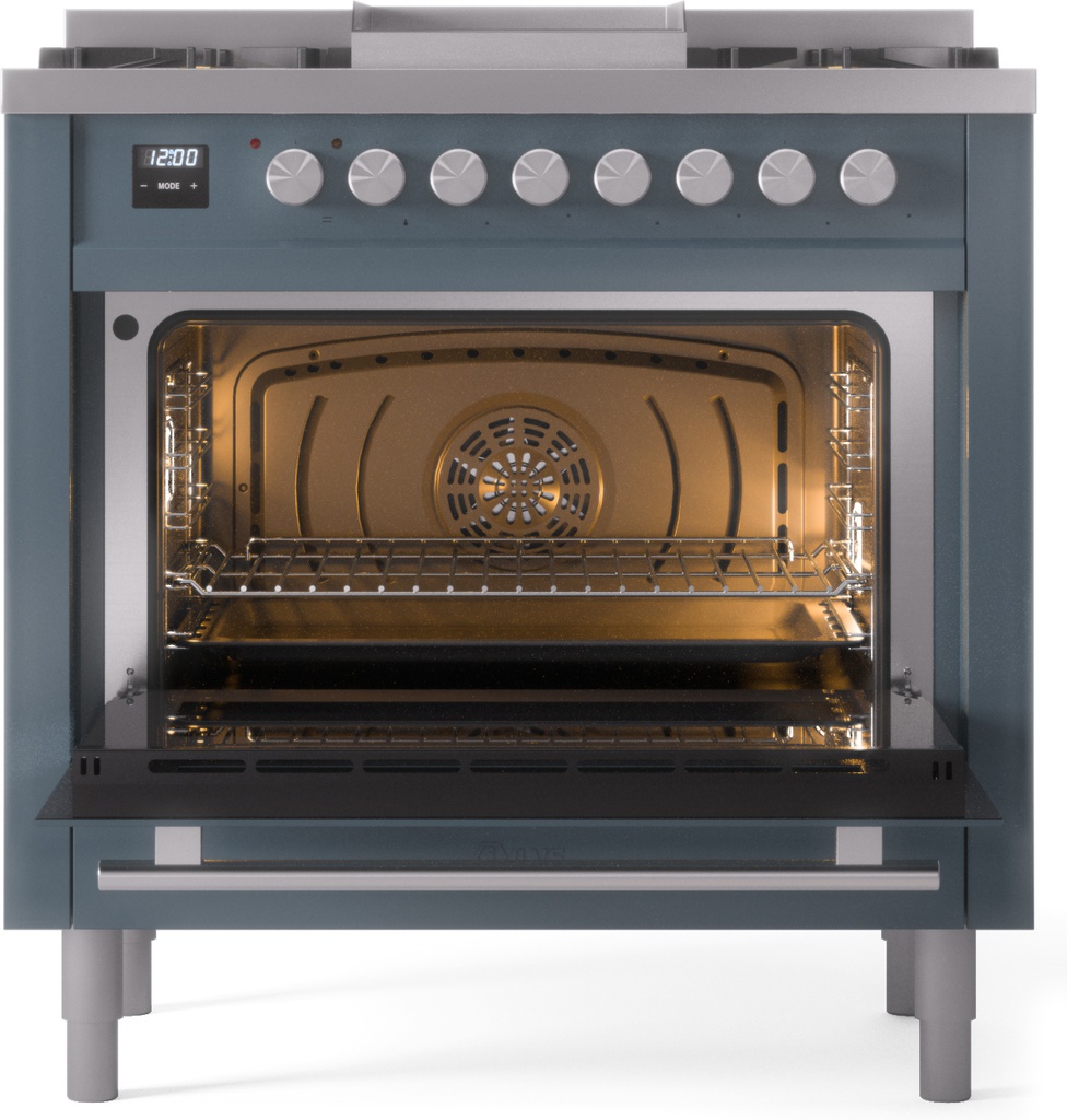 ILVE_UP36FWMPBG_Professional_Plus_II_oven_door_opened