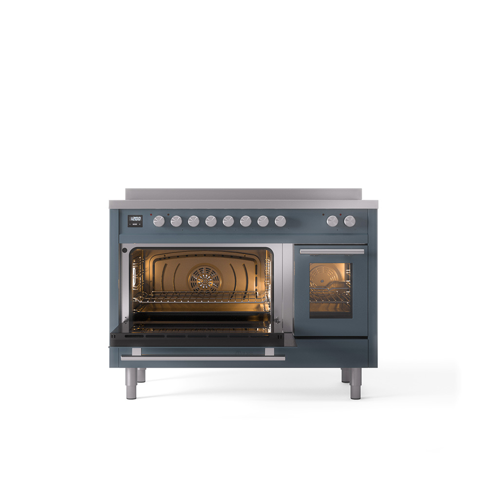 ILVE_UPI486WMPBG_Professional_Plus_II_30"_Dual_Fuel_Range_main_oven_door_opened