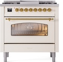 ILVE Nostalgie II 36" UP36FNMPAWG Dual Fuel Range front view