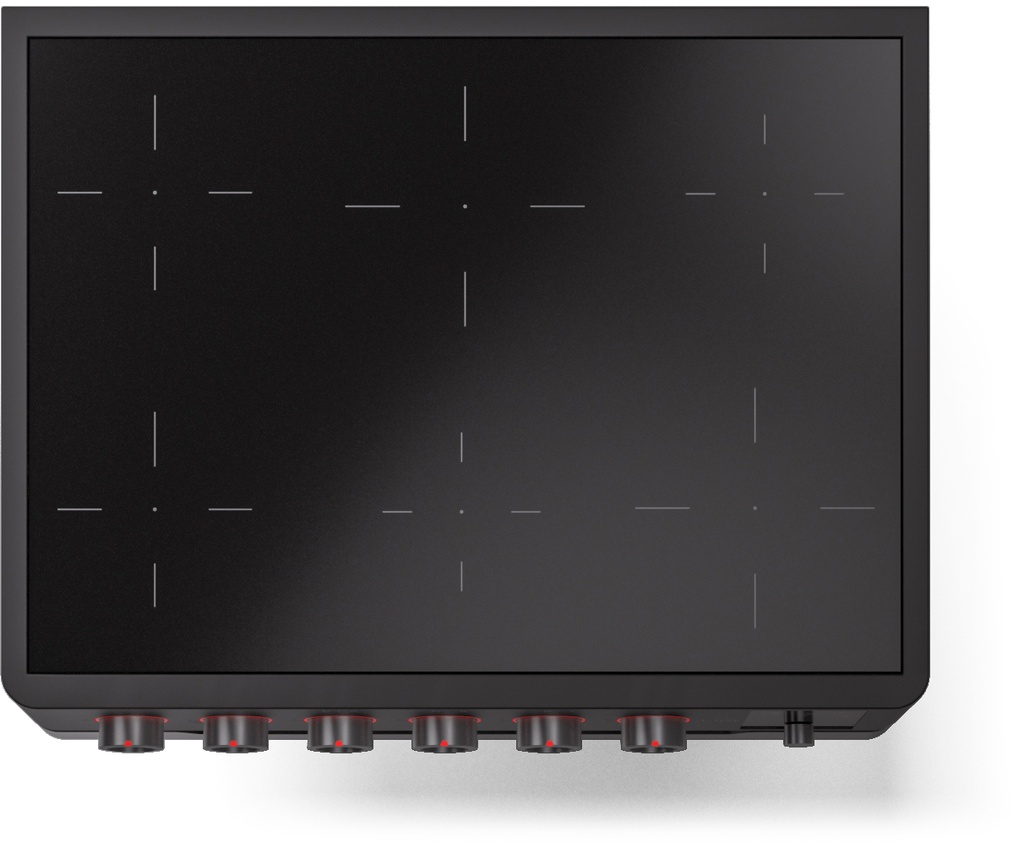 ILVE Panoramagic 36" UPMI09S3MK Induction Range, top view