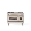 ILVE_UP48FSNMPAWG_Nostalgie_II_48"_Dual_Fuel_Range_front_view