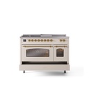 ILVE_UP48FSNMPAWG_Nostalgie_II_48"_Dual_Fuel_Range_drawer_opened
