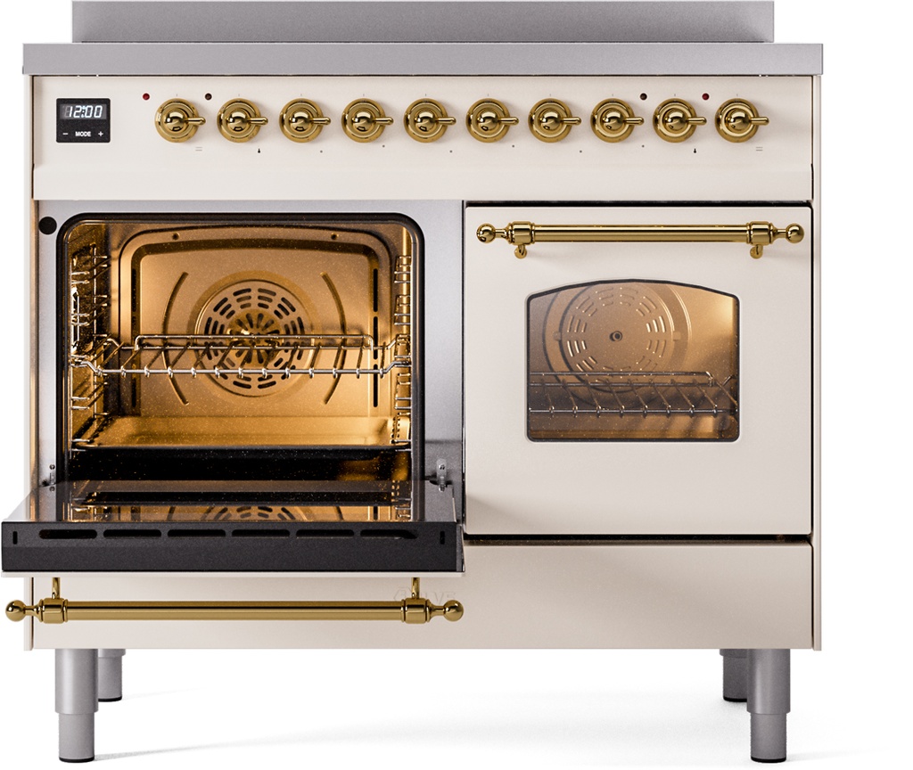 ILVE Nostalgie II 40" UPDI406NMPAWG Induction Range, main oven door opened