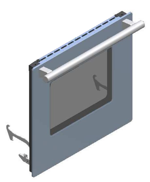 ILVE Parts UG/720/08 TRIPLE GLASS 40 CM DOOR / ST ST