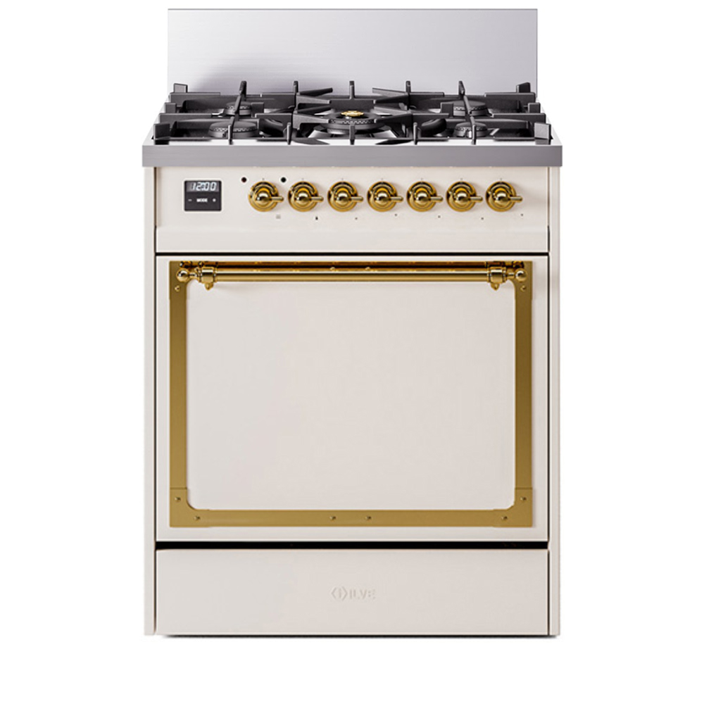 ILVE UN30NMP Nostalgie II Noblesse 30 inch Dual Fuel Range with 5 Burners